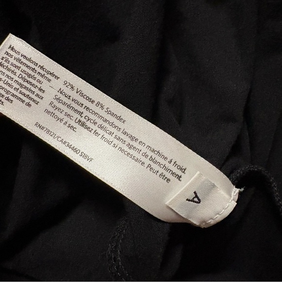 Eileen Fisher Black Asymmetrical Tunic - Picture 3 of 4